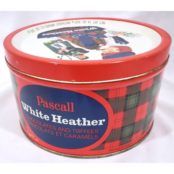 Vintage Pascall White Heather chocolates and toffees Scottish EMPTY CANDY TIN - Picture 3 of 7